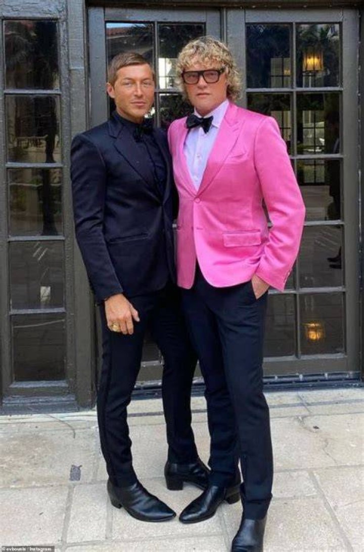 Smart: Evangelo Bousis also couldn't help but share a slew of glamorous snaps as he got ready for the wedding with Peter Dundas, Peter König and Coco König